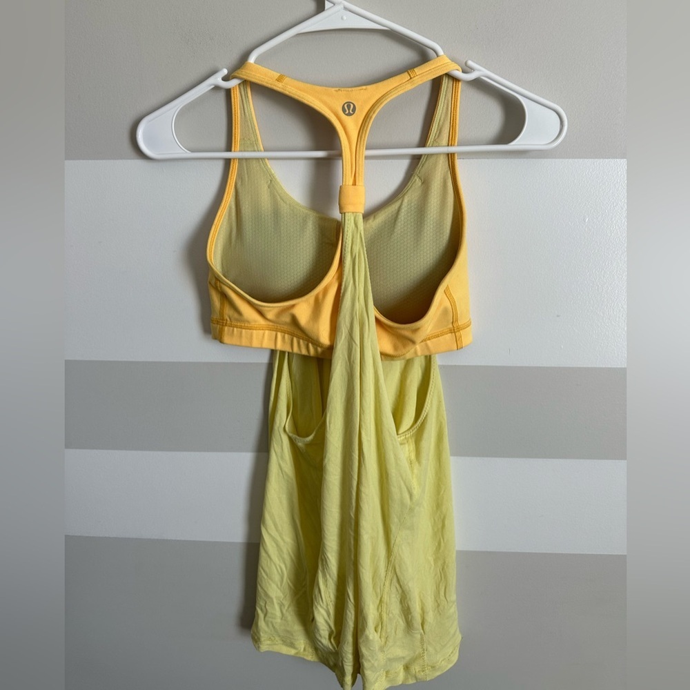 Lululemon Practice Freely Tank in Mellow Lemon / Burning Yellow - Picture 5 of 5